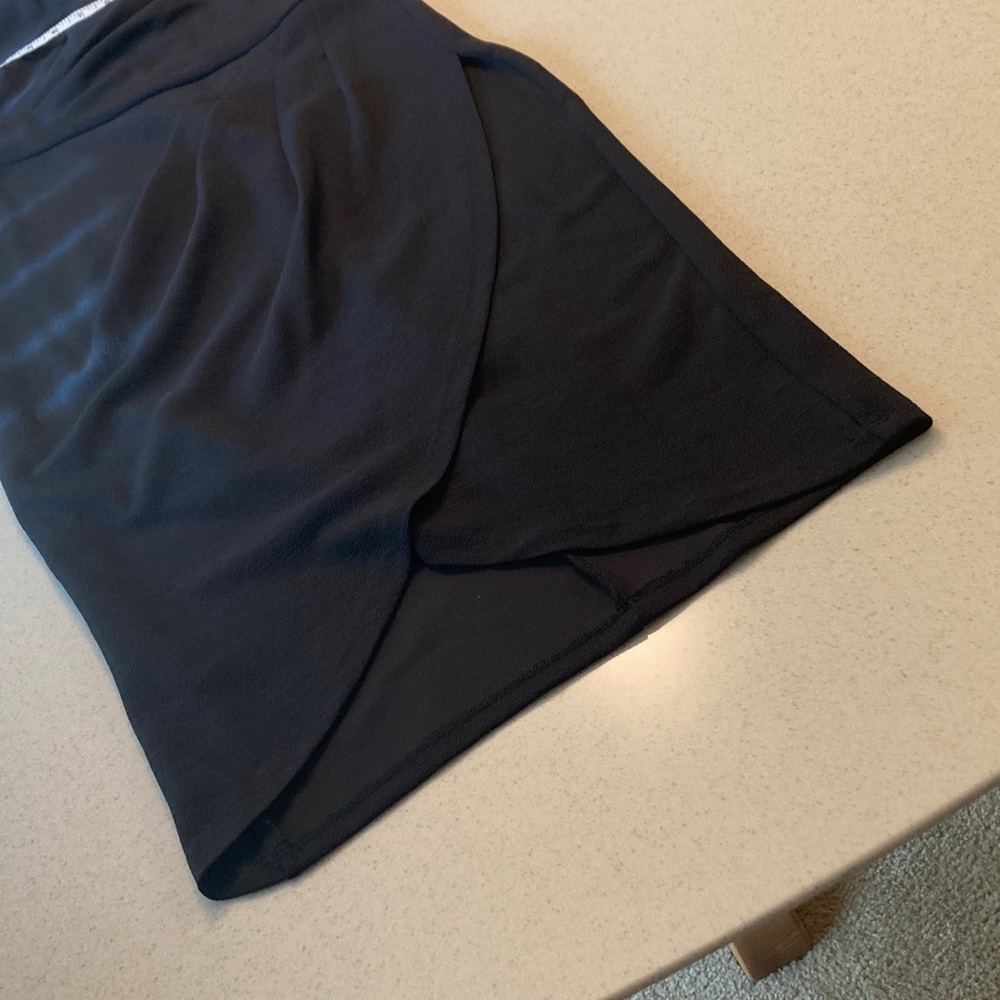 White House Black Market NWT Black Midi Dress Women Size 4 - Picture 11 of 14